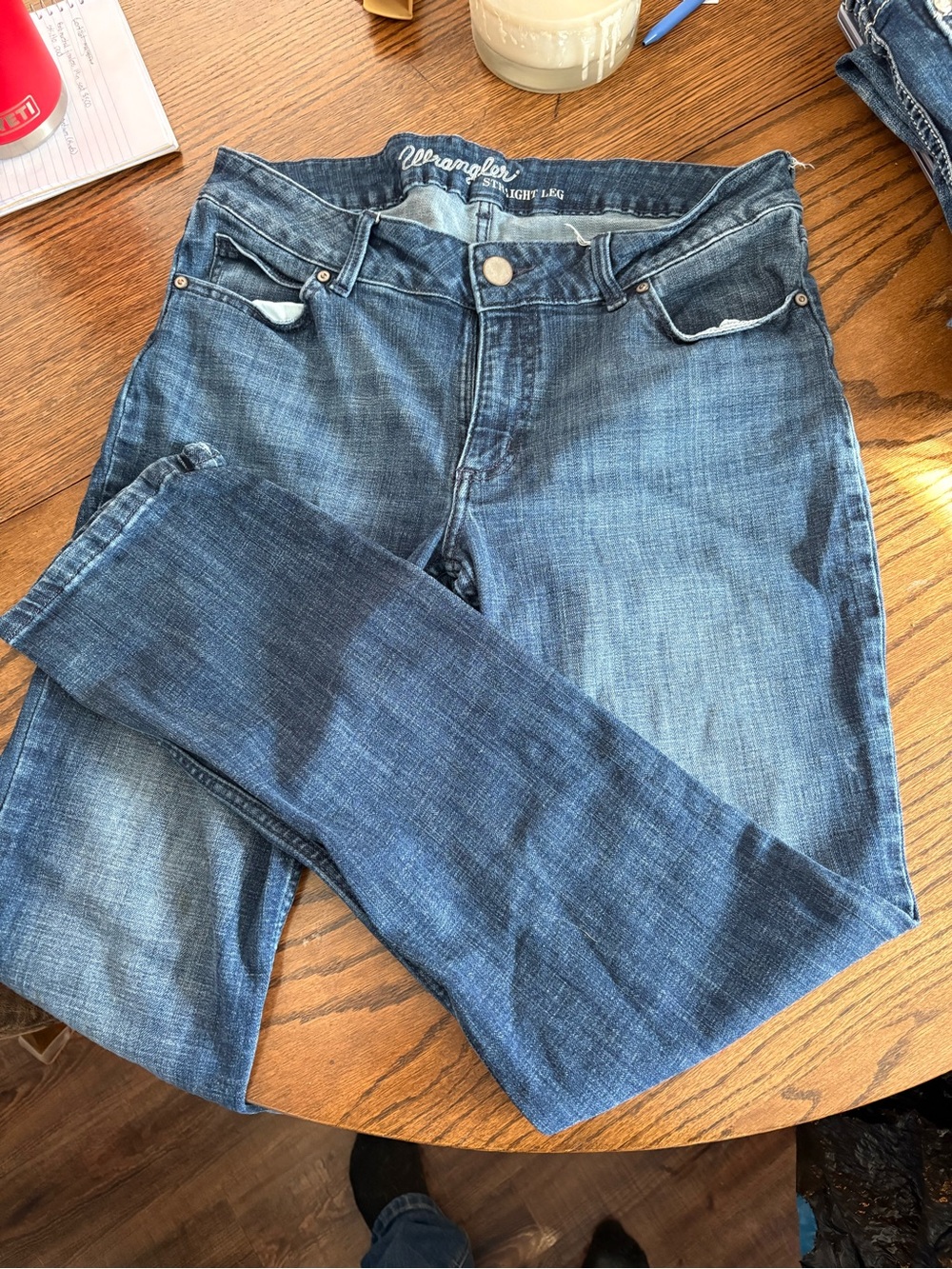 Wrangler Blue Women’s Straight Leg Jeans
